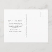 パームリーフ ウェディング セーブ・ザ・デート フォト 案内ポストカード (裏面)