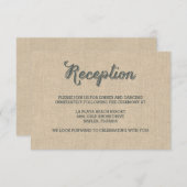 パームリーフ ウェディング 受付カード エンクロージャーカード (正面/裏面)