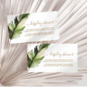 パームリーフ ディスプレイ シャワー エンクロージャー カード