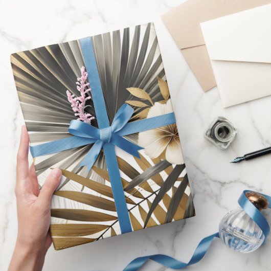 パームリーフ ラッピングペーパー (ギフト)