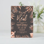 パームリーフthis just実在得婚約パーティ 招待状 (スタンド正面)