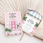 パームロイヤルベビーシャワー招待状 招待状