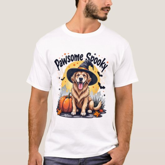 パーム不気味シーズンのハロウィーン愛犬家 Tシャツ (正面)