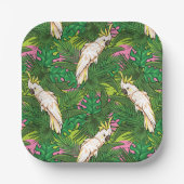 パーム付きオウム葉型 ペーパープレート (正面)