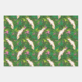 パーム付きオウム葉型 ラッピングペーパーシート (正面)