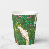 パーム付きオウム葉型 紙コップ (裏面)