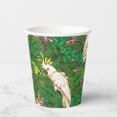 パーム付きオウム葉型 紙コップ (正面)