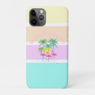 パーム付きピンクフラミンゴス,ナマステビーチカッコいい, iPhone 11 PROケース
