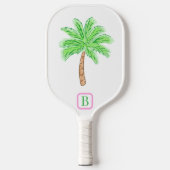 パーム名門私立校風のツリーモノグラム炭素繊維ピックレブ ピックルボールラケット (正面)