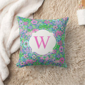 パーム名門私立校風のビーチカメルズモノグラム クッション (ブランケット)