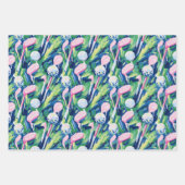 パーム名門私立校風のビーチゴルフ ラッピングペーパーシート (正面3)