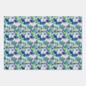 パーム名門私立校風のビーチゴルフ ラッピングペーパーシート (正面2)