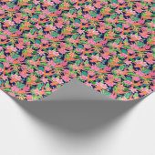 パーム名門私立校風のビーチプリントかわいいオランウータンス ラッピングペーパー (角)