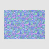 パーム名門私立校風のビーチプリントラベンダーアンダーウォーター 薄葉紙 (正面)