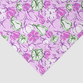 パーム名門私立校風のビーチプリントラベンダー&グリーンパンプキンス 薄葉紙 (詳細)