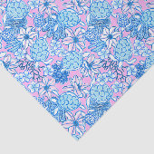 パーム名門私立校風のビーチプリントラベンダー&ブルータートルズ 薄葉紙 (詳細)