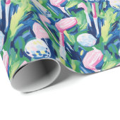 パーム名門私立校風のビーチ抽象芸術ゴルフクラブ ラッピングペーパー (ロールコーナー)