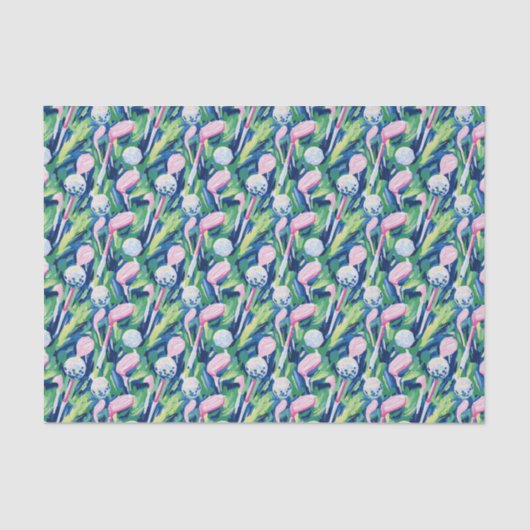 パーム名門私立校風のビーチ抽象芸術ゴルフクラブ 薄葉紙 (正面)