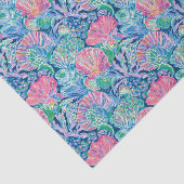 パーム名門私立校風のビーチ海シェルパターン 薄葉紙 (詳細)