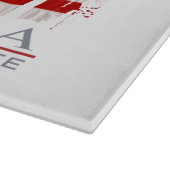 パーム国旗ハワイアロハ愛国的裁断ボード カッティングボード (角)