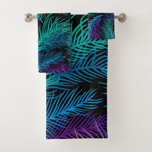 パーム数々のの色葉の バスタオルセット (インサイチュ)