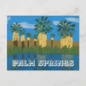 パーム春オアシスデザートコーチェラカリフォルニア シーズンポストカード (正面)