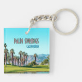 パーム春カリフォルニアヴィンテージ キーホルダー (裏面)