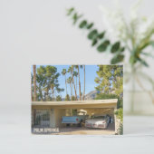 パーム春カリフォルニア中世紀モダン写真 ポストカード (スタンド正面)