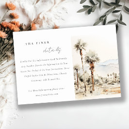 パーム春カリフォルニア結婚ランドスケープ詳細 エンクロージャーカード