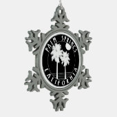 パーム春カリフォルニア スノーフレークピューターオーナメント (左)