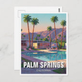 パーム春カリフォルニア ポストカード (正面/裏面)