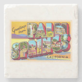 パーム春カリフォルニアCAラージレター ストーンコースター (正面)