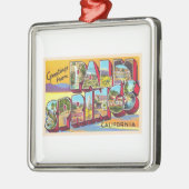 パーム春カリフォルニアCAラージレター メタルオーナメント (左)