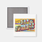 パーム春カリフォルニアCA大文字はがき マグネット (正面/裏面)
