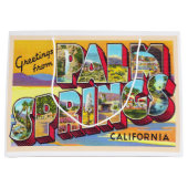 パーム春カリフォルニアCA大文字はがき ラージペーパーバッグ (正面)
