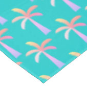 パーム春カリブのブルートロピカルパームツリー テーブルクロス (アングル)