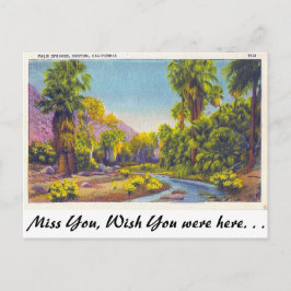 パーム春キャニオン，カリフォルニア ポストカード