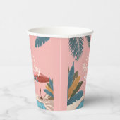 パーム春サマーアダルトバースデーパーティーピンク 紙コップ (右)