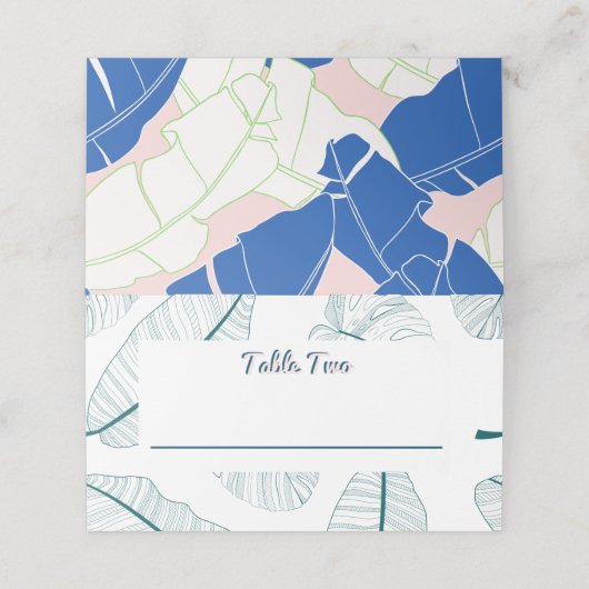 パーム春ス結婚パラダイスモダン プレイスカード (外部開封)