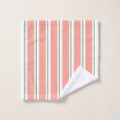 パーム春ズピンクハウスカクタスフラミンゴパターン バスタオルセット (ウォッシュタオル)