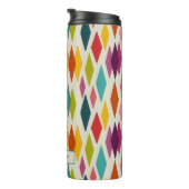 パーム春ダイヤモンドミッドセンチュリーモダンパターン タンブラー (回転右)