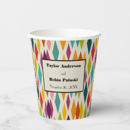 パーム春ダイヤモンドミッドモダンセンチュリー結婚ズ 紙コップ