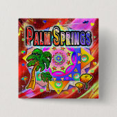 パーム春トロピカルフレンズボタン 缶バッジ (正面)