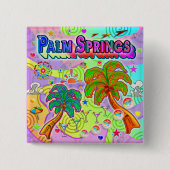 パーム春バケーションターゲットボタン 缶バッジ (正面)