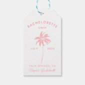 パーム春バチェロレッテサンキューユーメッセージカード ギフトタグ (正面)