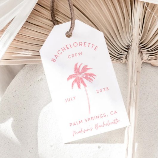 パーム春バチェロレッテサンキューユーメッセージカード ギフトタグ