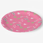 パーム春バチェロレッテ紙プレート ペーパープレート (アングル)