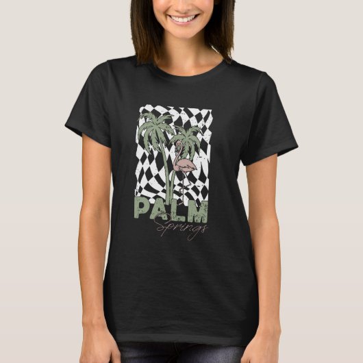 パーム春ビーチカリフォルニア Tシャツ (正面)