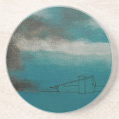 パーム春ブラシファイアファンタジーディナープレート コースター (正面)