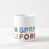 パーム春ブルー&グリーン コーヒーマグカップ (中央)
